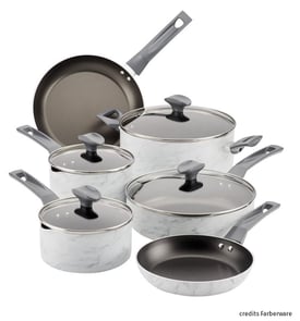 Cookware set of marble pot and pan FBM La Termoplastic