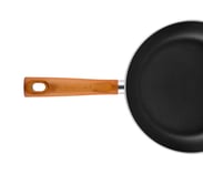 pot handle in wood color and matte finish by la termoplastic fbm