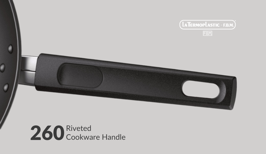 Flexibility and safety in the kitchen: F.B.M's oven safe handles for  cookware
